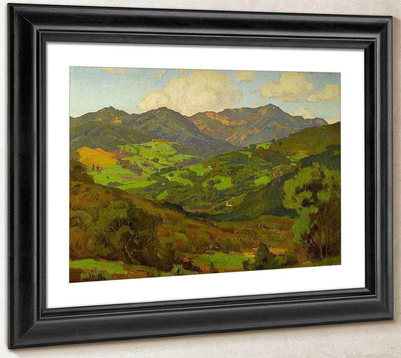 Converging Fields (Mountains Of Malibu) By William Wendt Fine Art Print