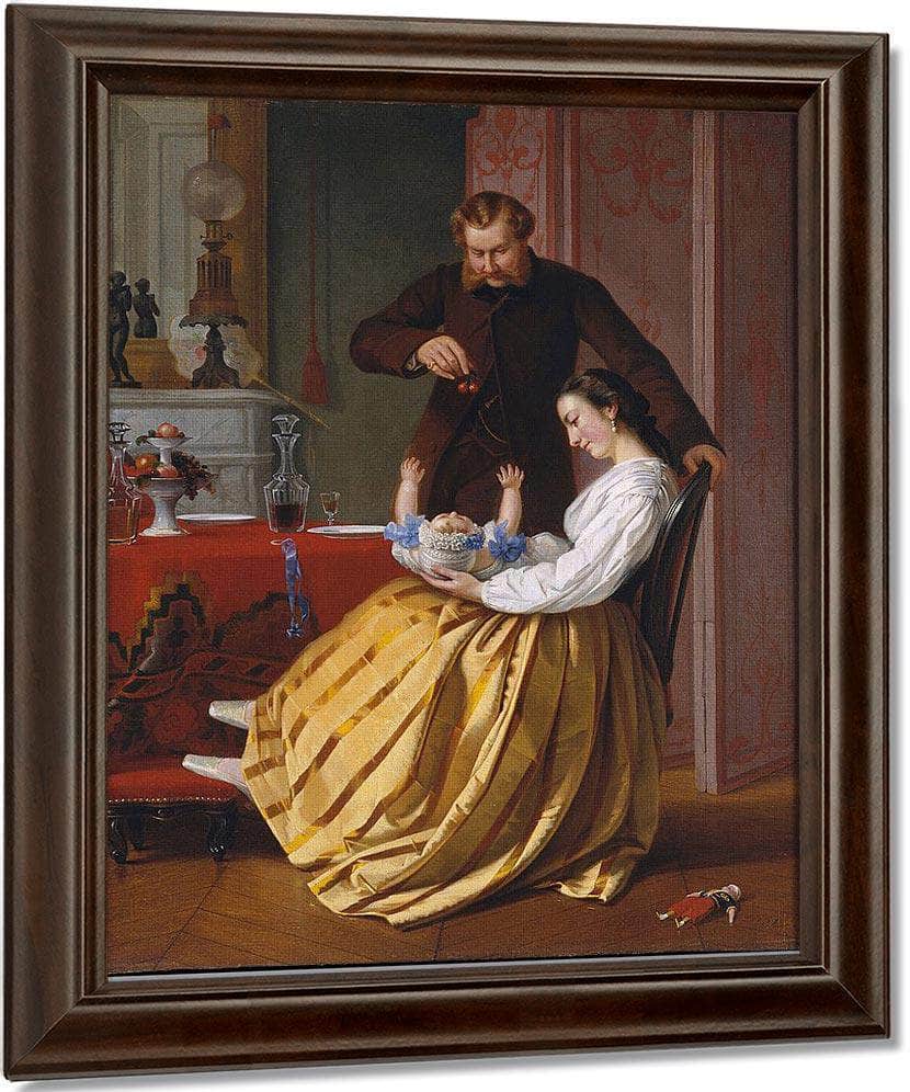 Conversation Piece By Lilly Martin Spencer Fine Art Print