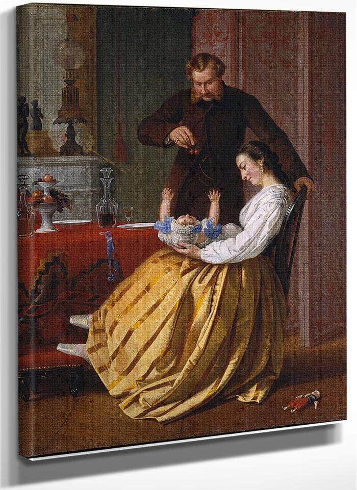 Conversation Piece By Lilly Martin Spencer Fine Art Print