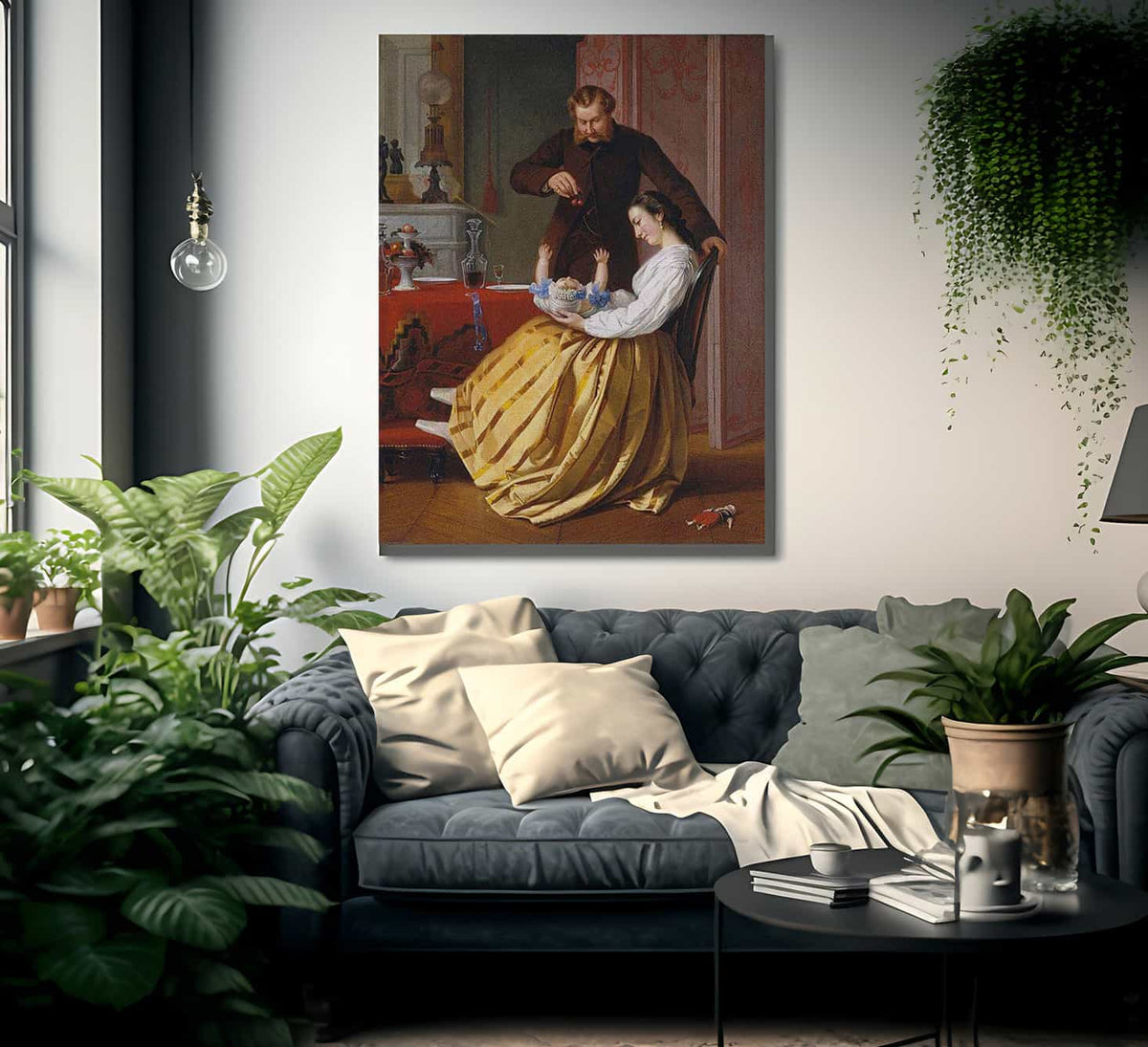 Conversation Piece By Lilly Martin Spencer Fine Art Print