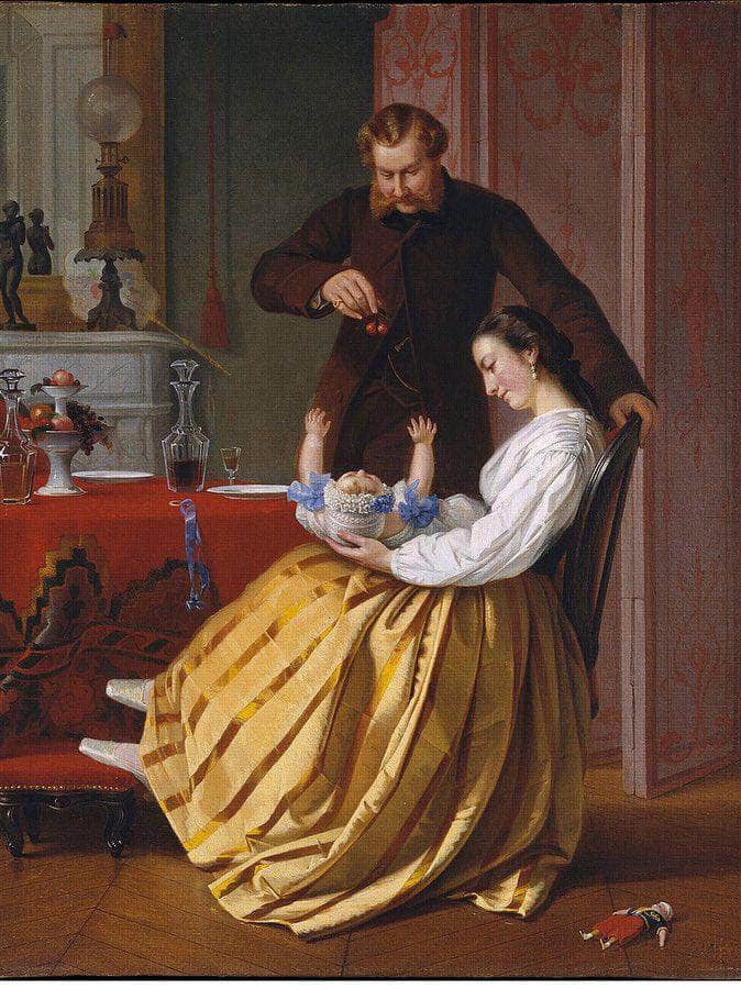 Conversation Piece By Lilly Martin Spencer Fine Art Print