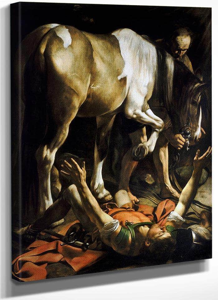 Conversion On The Way To Damascus By Caravaggio Fine Art Print
