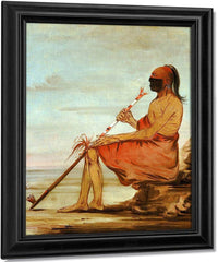 Coo Coo Coo, The Owl, An Aged Chief By George Catlin Fine Art Print