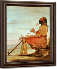 Coo Coo Coo, The Owl, An Aged Chief By George Catlin Fine Art Print