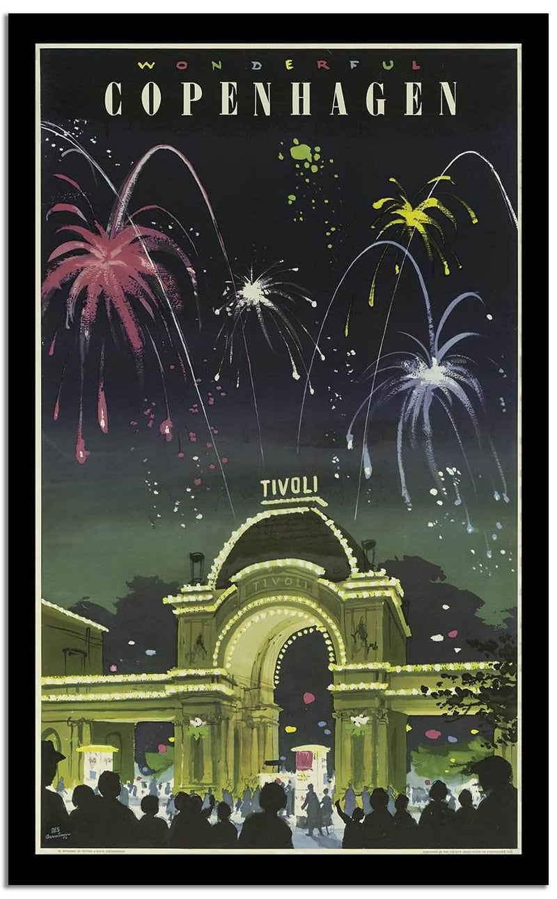 Copenhagen  Vintage Postera Fine Art Print
