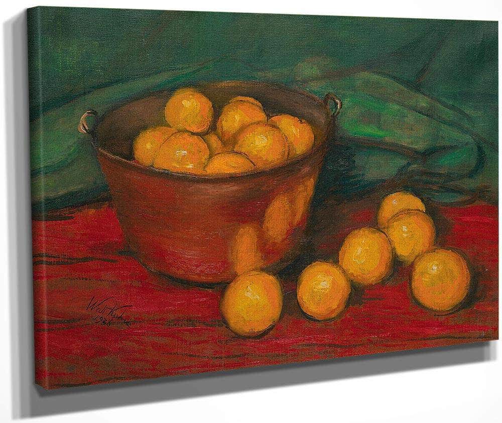 Copper Kettle And Oranges By Walt Kuhn Fine Art Print