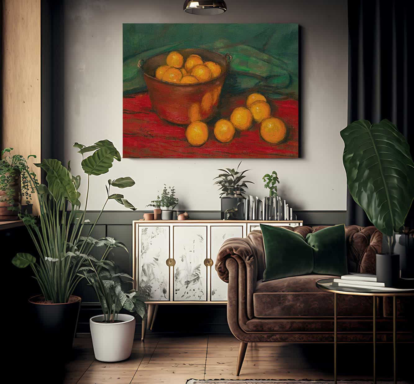 Copper Kettle And Oranges By Walt Kuhn Fine Art Print