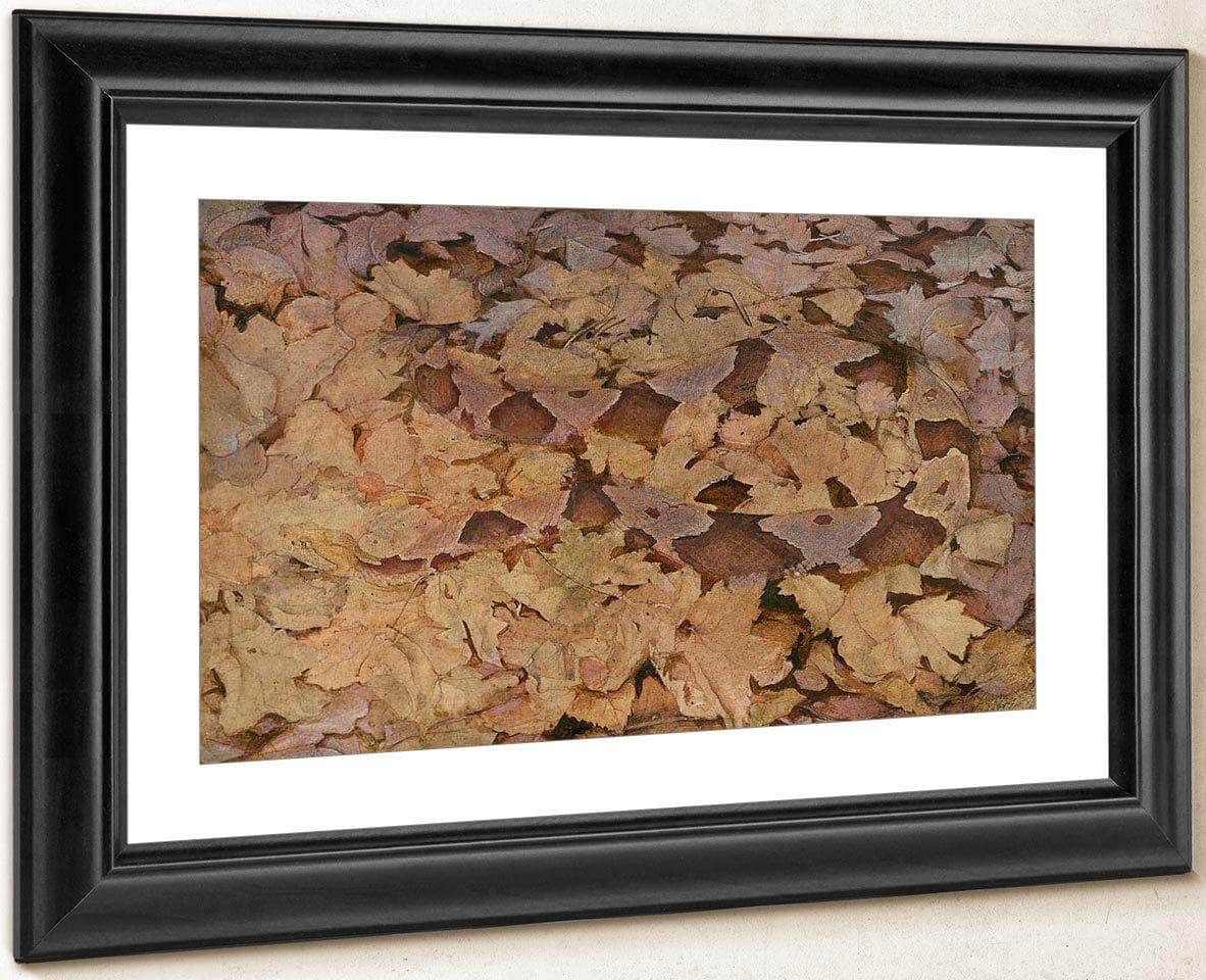 Copperhead Snake On Dead Leaves, Study For Book Concealing Coloration In The Animal Kingdom By Abbott Handerson Thayer Fine Art Print