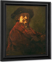 Copy Of A Rembrandt Self Portrait By Jean Desire Gustave Courbet Fine Art Print