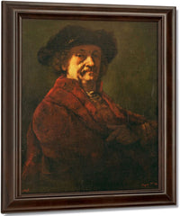 Copy Of A Rembrandt Self Portrait By Jean Desire Gustave Courbet Fine Art Print