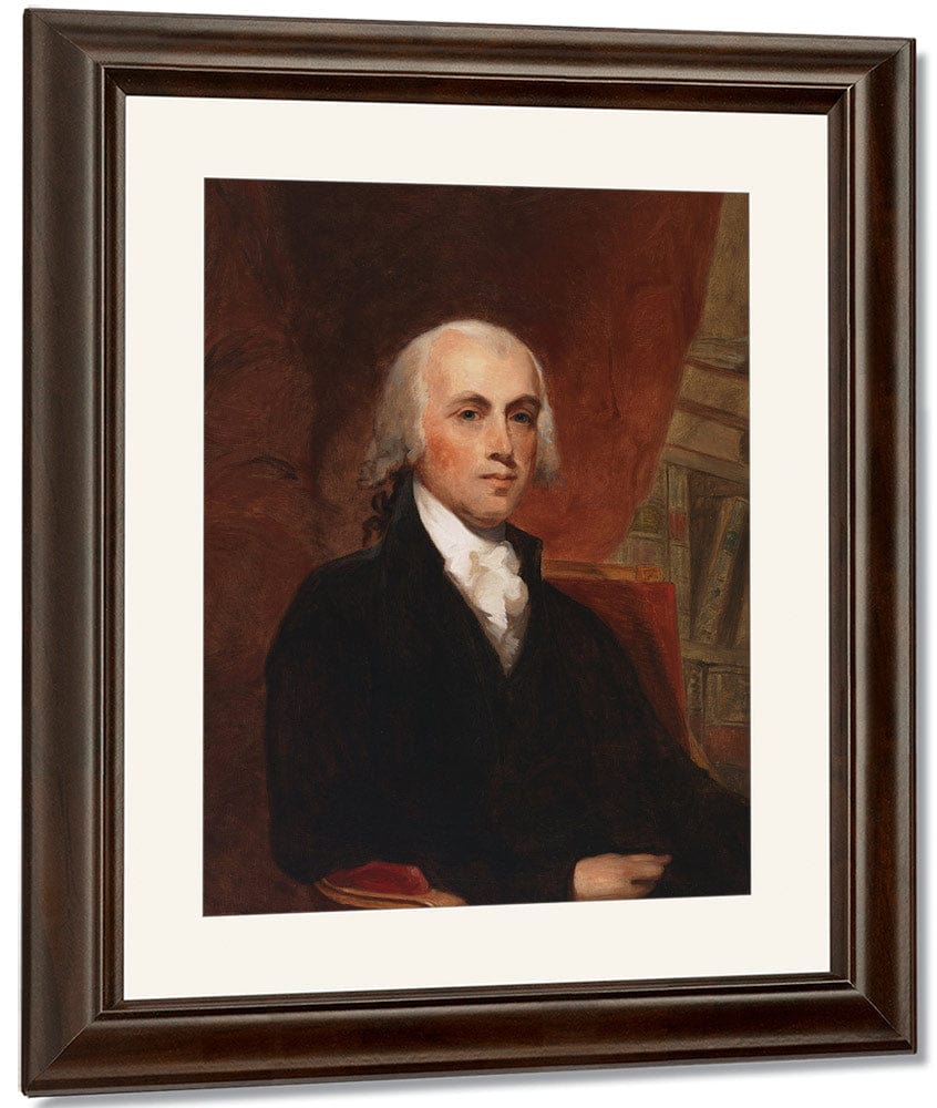 Copy Of James Madison By Gilbert Stuart By Thomas Sully Fine Art Print