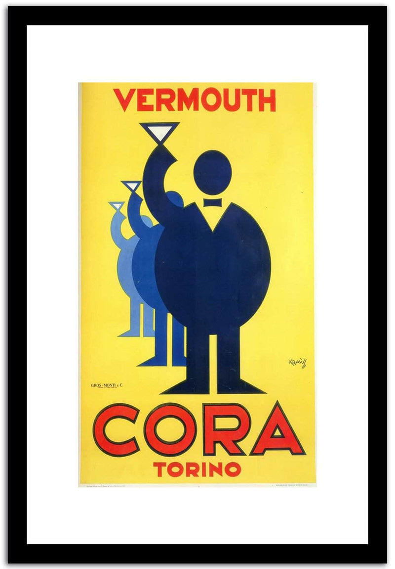 Cora Vermouth Vintage Beverage Poster Fine Art Print
