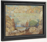 Corn Harvest On The Brandywine By NC Wyeth Fine Art Print