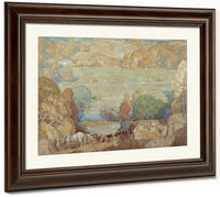 Corn Harvest On The Brandywine By NC Wyeth Fine Art Print