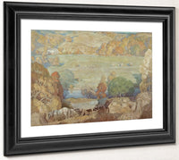 Corn Harvest On The Brandywine By NC Wyeth Fine Art Print