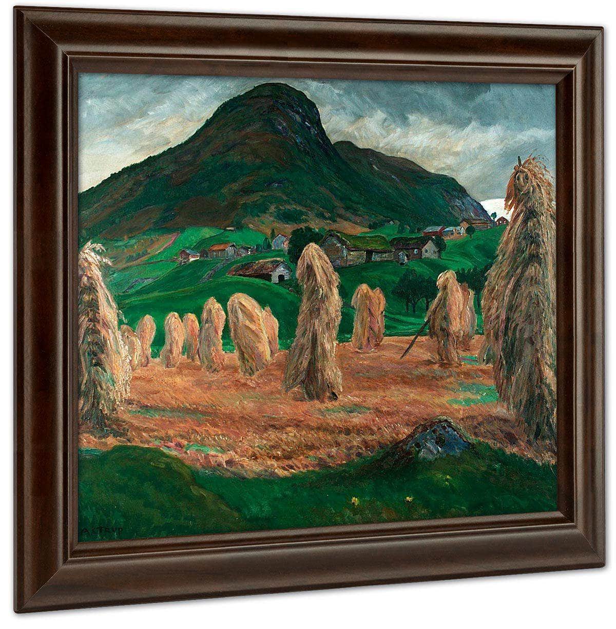 Corn Stook (With Face) (Also Known As Grain Poles) By Nicolai Astrup Fine Art Print