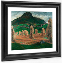 Corn Stook (With Face) (Also Known As Grain Poles) By Nicolai Astrup Fine Art Print