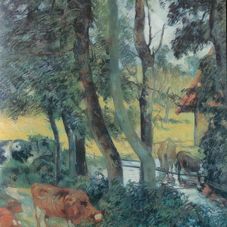 Corner Of A Pond By Paul Gauguin Fine Art Print