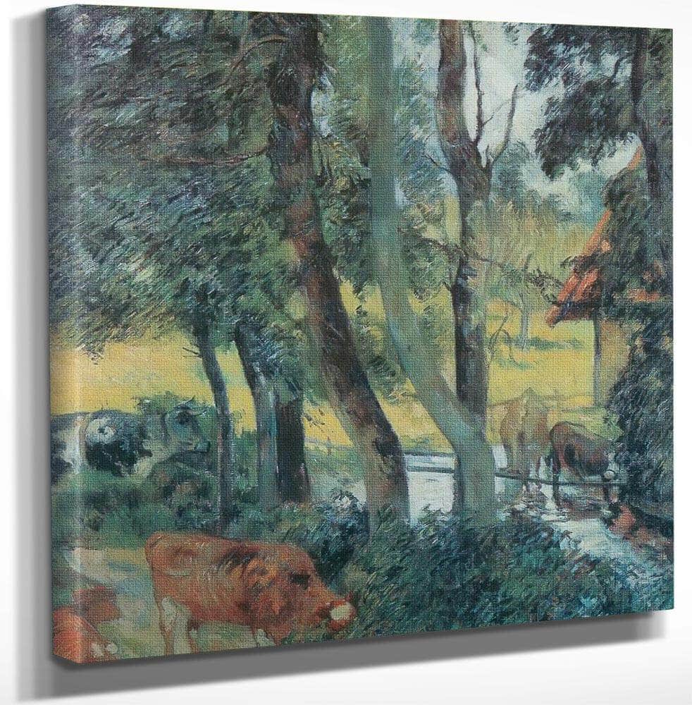 Corner Of A Pond By Paul Gauguin Fine Art Print