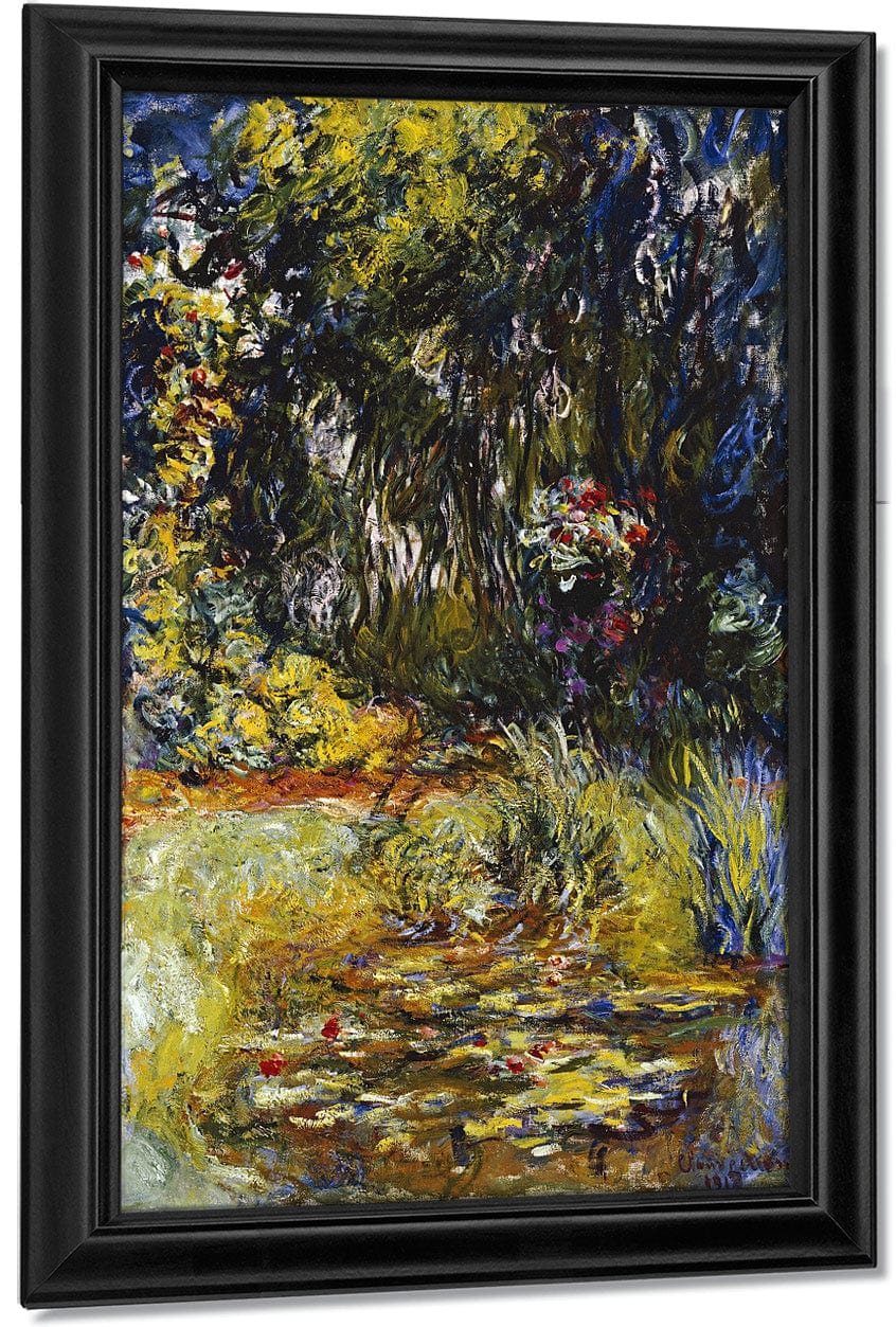 Corner Of A Pond With Waterlilies By Claude Monet Fine Art Print