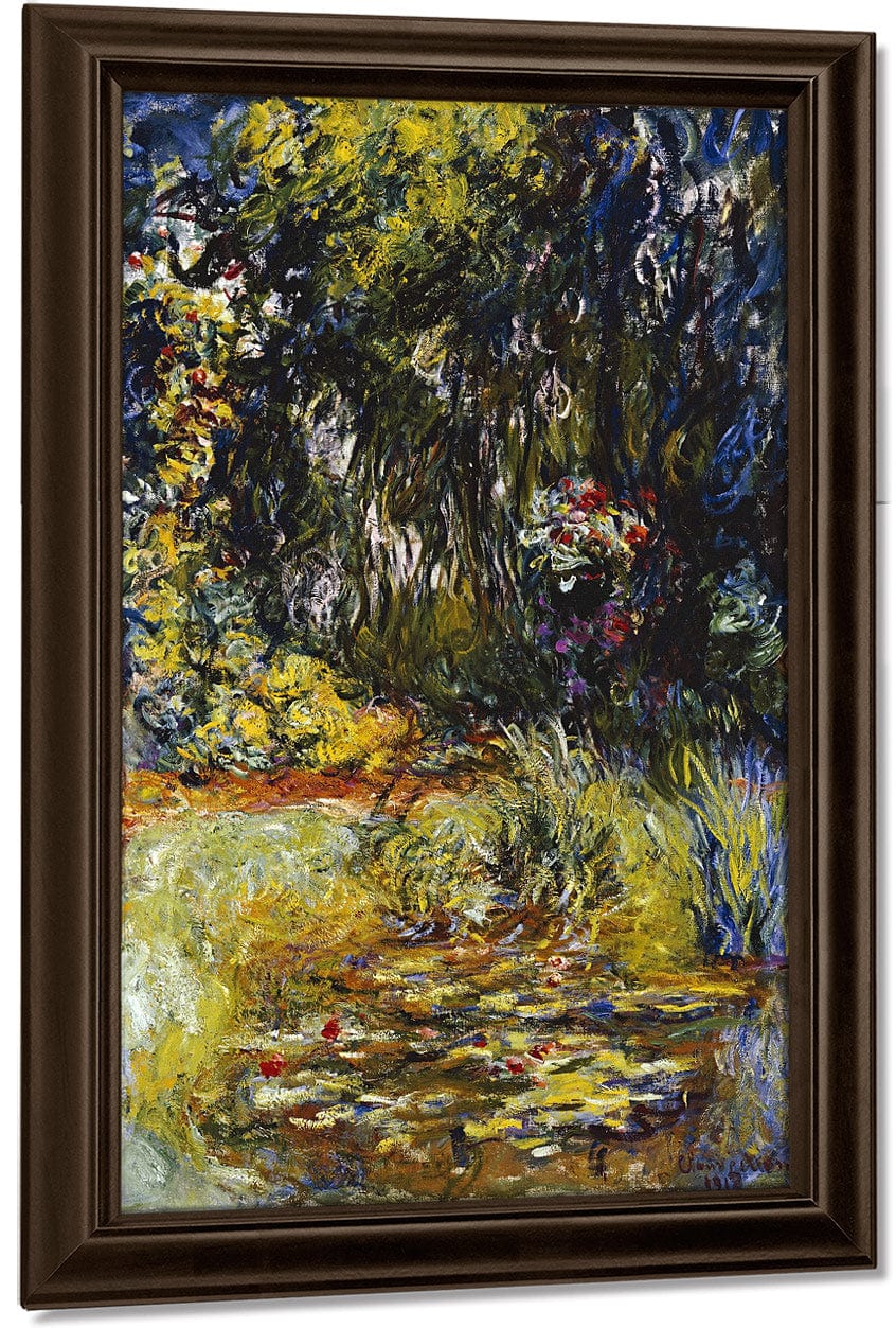 Corner Of A Pond With Waterlilies By Claude Monet Fine Art Print