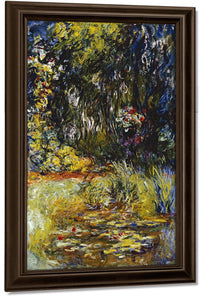 Corner Of A Pond With Waterlilies By Claude Monet Fine Art Print