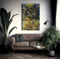 Corner Of A Pond With Waterlilies By Claude Monet Fine Art Print