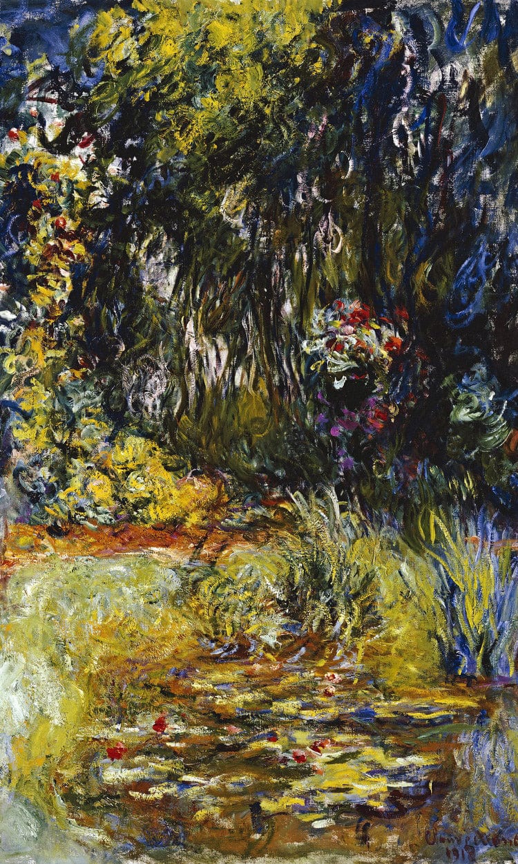 Corner Of A Pond With Waterlilies By Claude Monet Fine Art Print