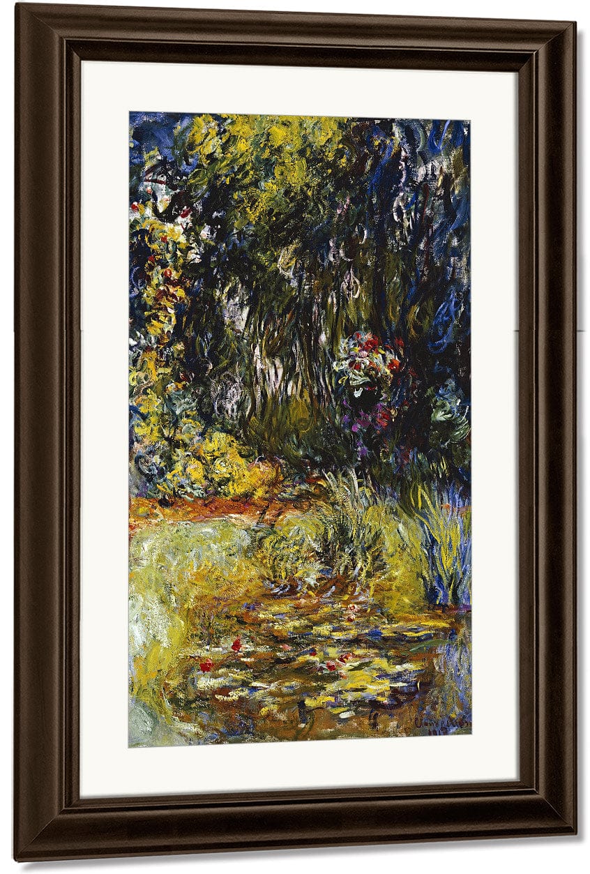 Corner Of A Pond With Waterlilies By Claude Monet Fine Art Print
