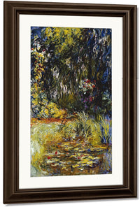Corner Of A Pond With Waterlilies By Claude Monet Fine Art Print