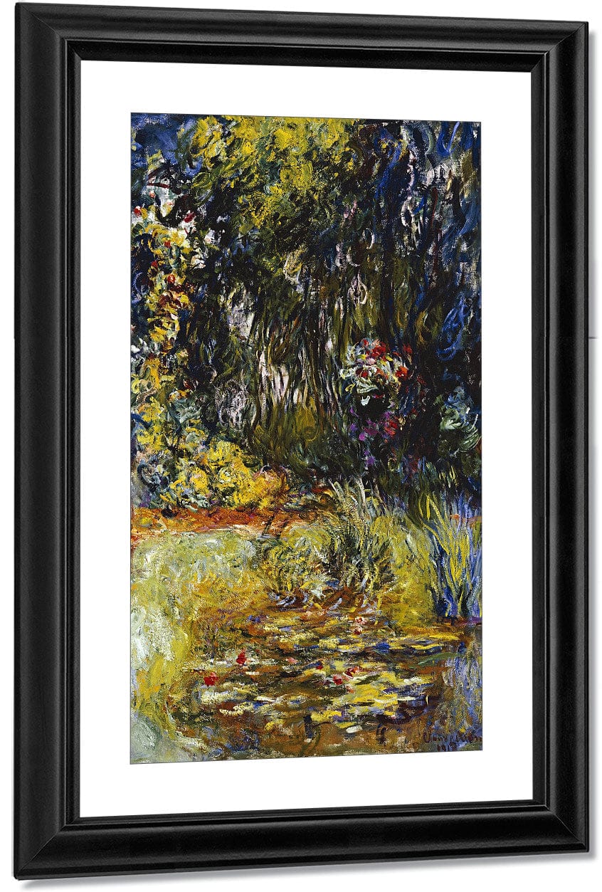 Corner Of A Pond With Waterlilies By Claude Monet Fine Art Print