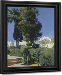 Corner Of The Garden Alcazar Sevilla By Joaquin Sorolla Y Bastida Fine Art Print
