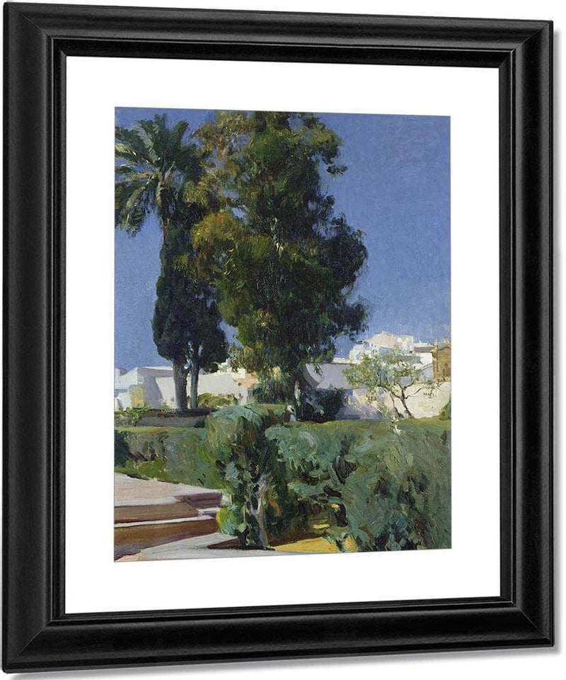 Corner Of The Garden Alcazar Sevilla By Joaquin Sorolla Y Bastida Fine Art Print