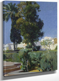 Corner Of The Garden Alcazar Sevilla By Joaquin Sorolla Y Bastida Fine Art Print