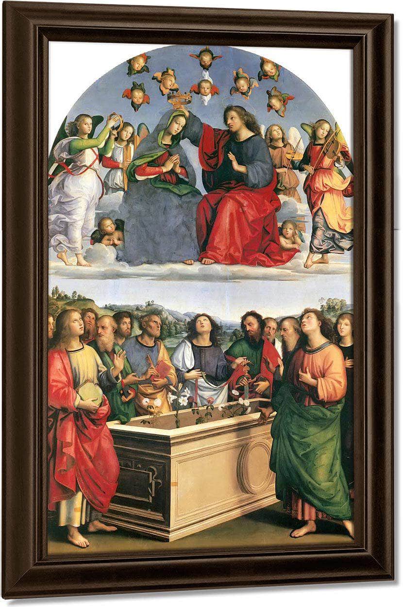 Coronation Of The Virgin By Raphael Fine Art Print