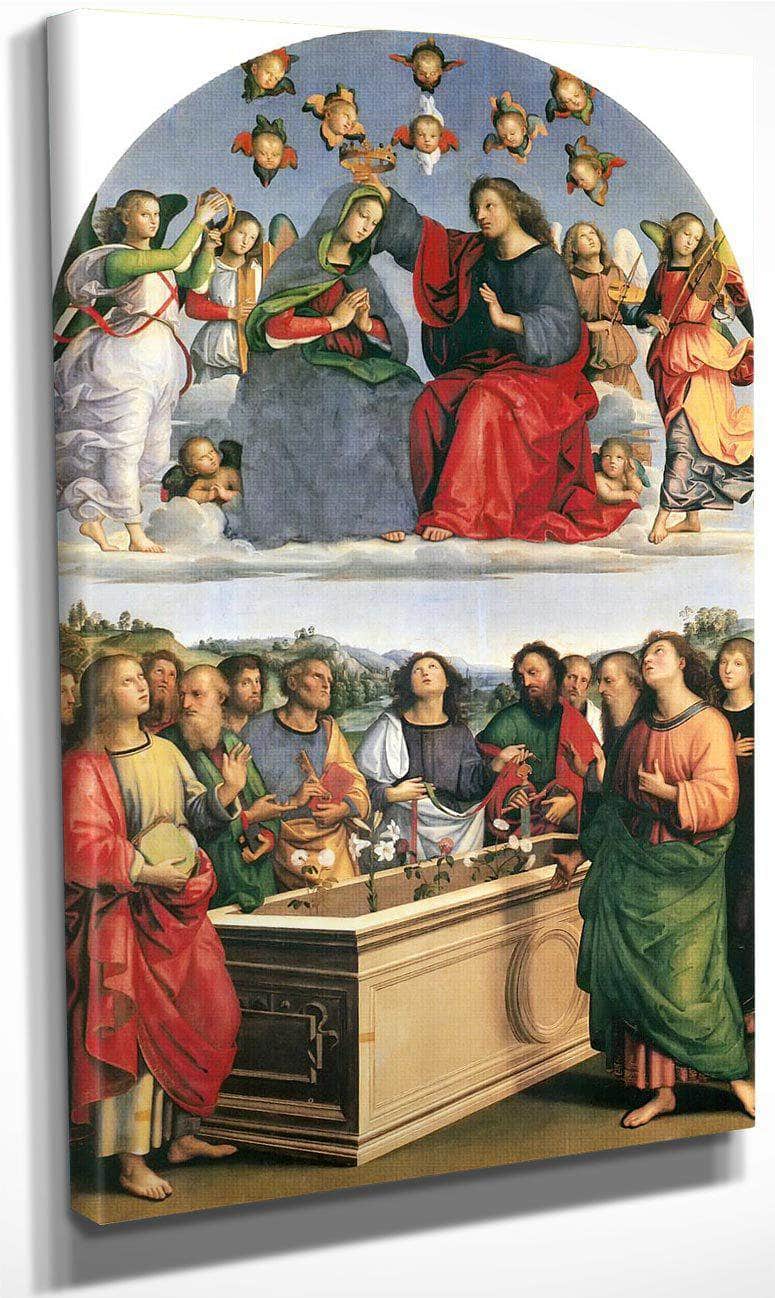 Coronation Of The Virgin By Raphael Fine Art Print