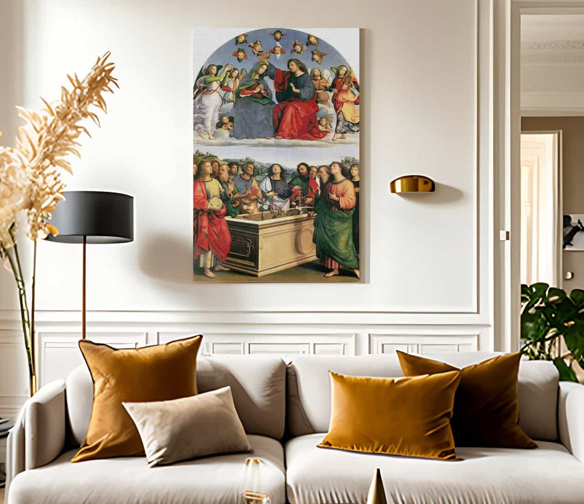 Coronation Of The Virgin By Raphael Fine Art Print