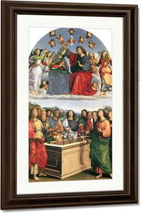Coronation Of The Virgin By Raphael Fine Art Print