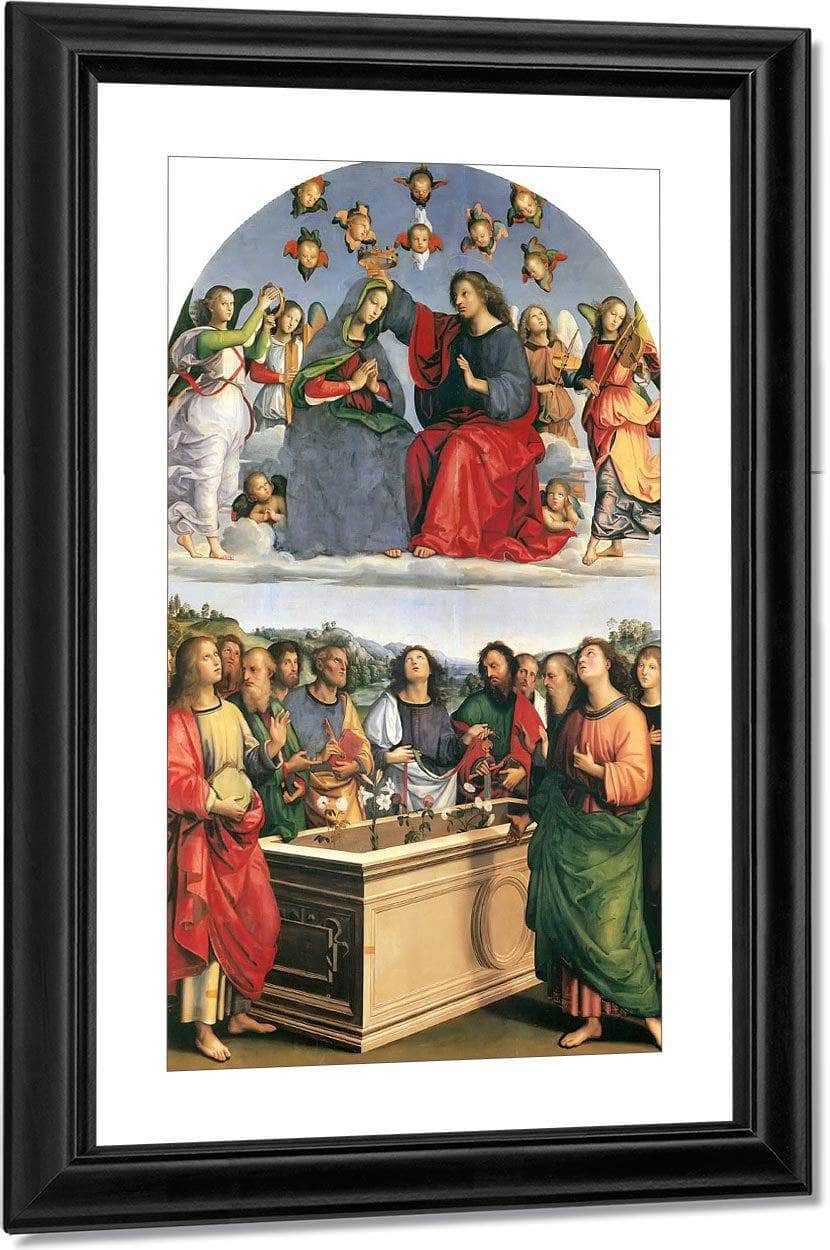 Coronation Of The Virgin By Raphael Fine Art Print