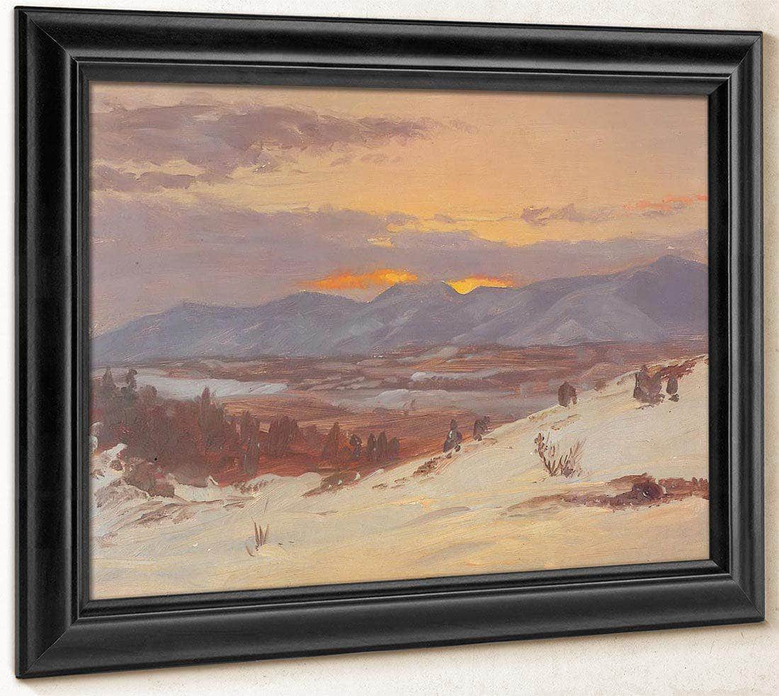 Cosy Cottage By Fredric Edwin Church Fine Art Print