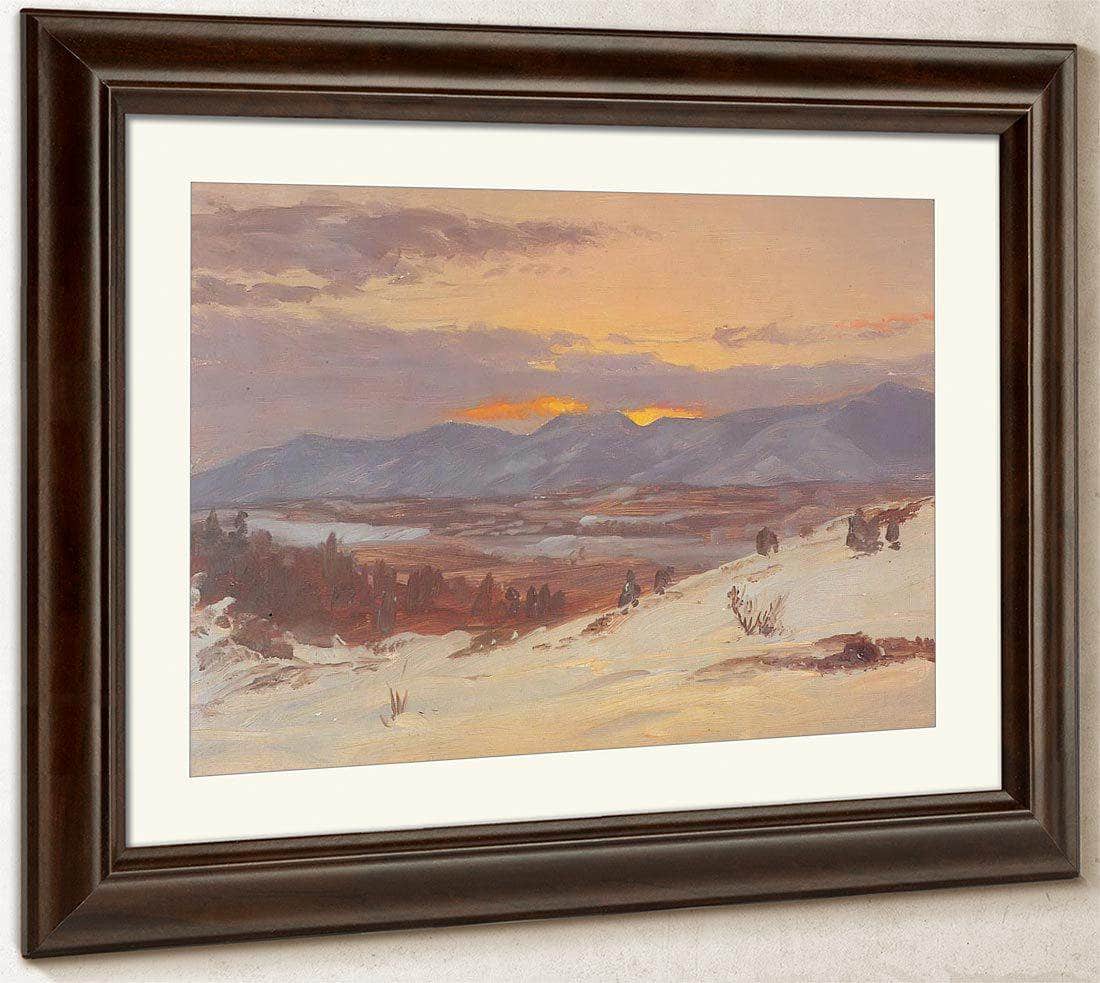 Cosy Cottage By Fredric Edwin Church Fine Art Print