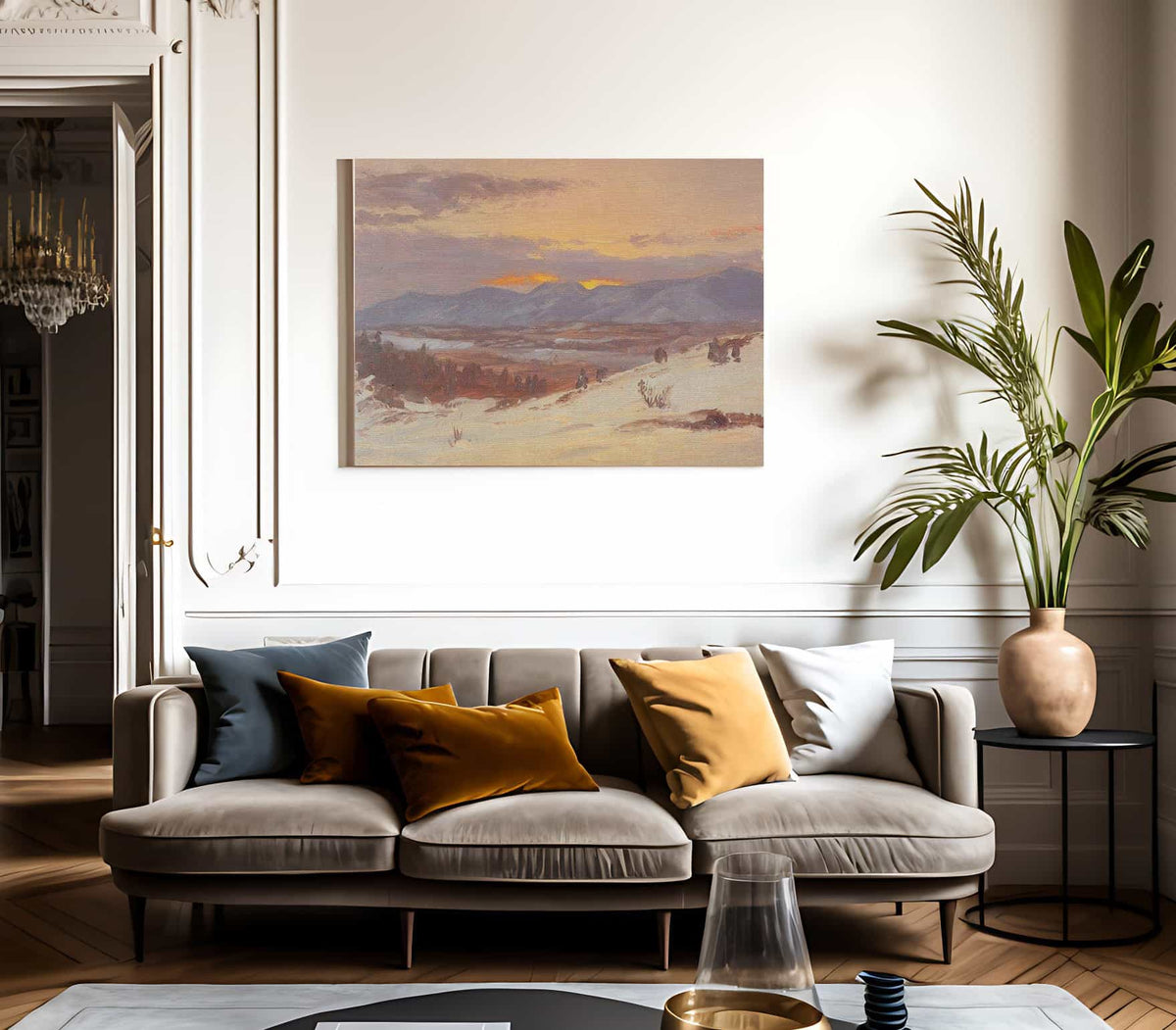 Cosy Cottage By Fredric Edwin Church Fine Art Print