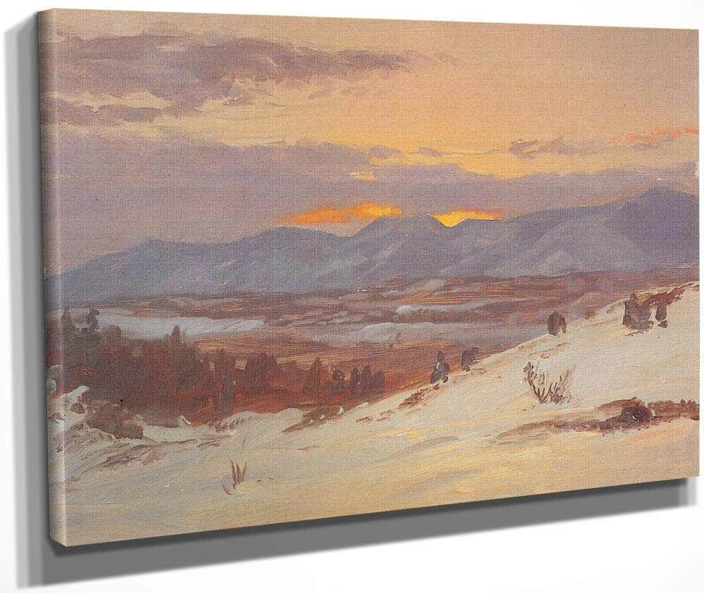Cosy Cottage By Fredric Edwin Church Fine Art Print