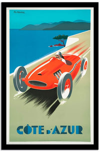 Cote D Azur  Vintage Poster Fine Art Print