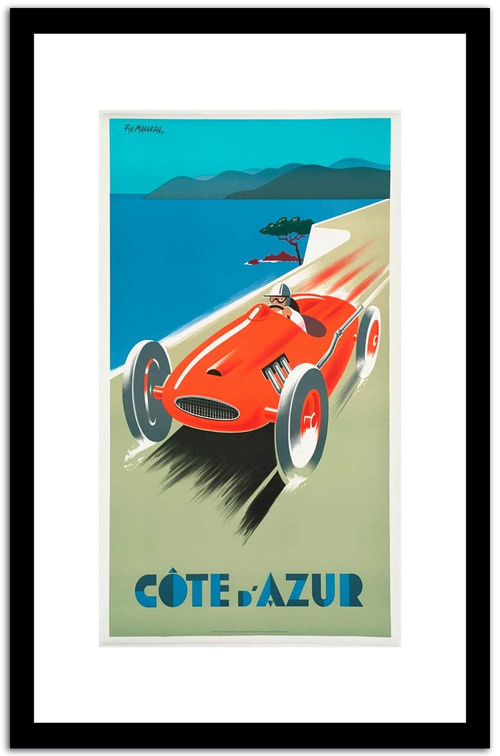 Cote D Azur  Vintage Poster Fine Art Print