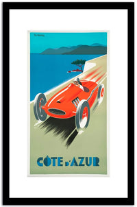 Cote D Azur  Vintage Poster Fine Art Print