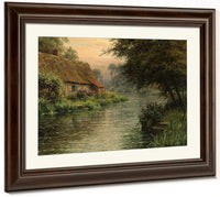 Cottage Along The River By Louis Aston Knight Fine Art Print