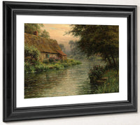 Cottage Along The River By Louis Aston Knight Fine Art Print