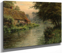 Cottage Along The River By Louis Aston Knight Fine Art Print