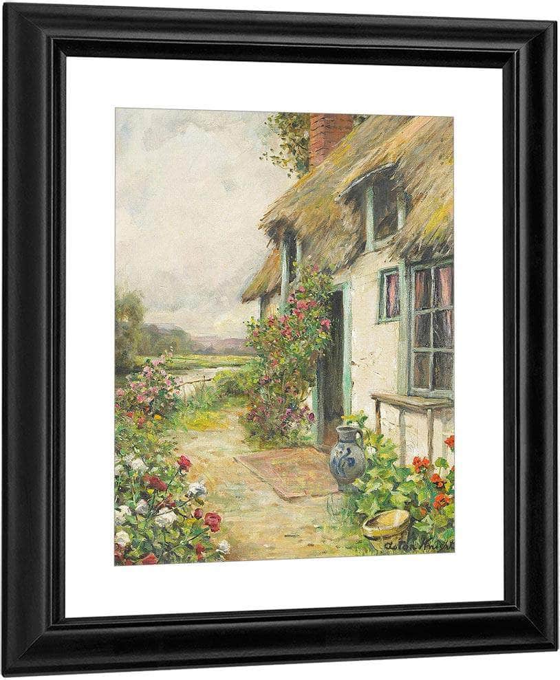 Cottage Gardens By Louis Aston Knight Fine Art Print
